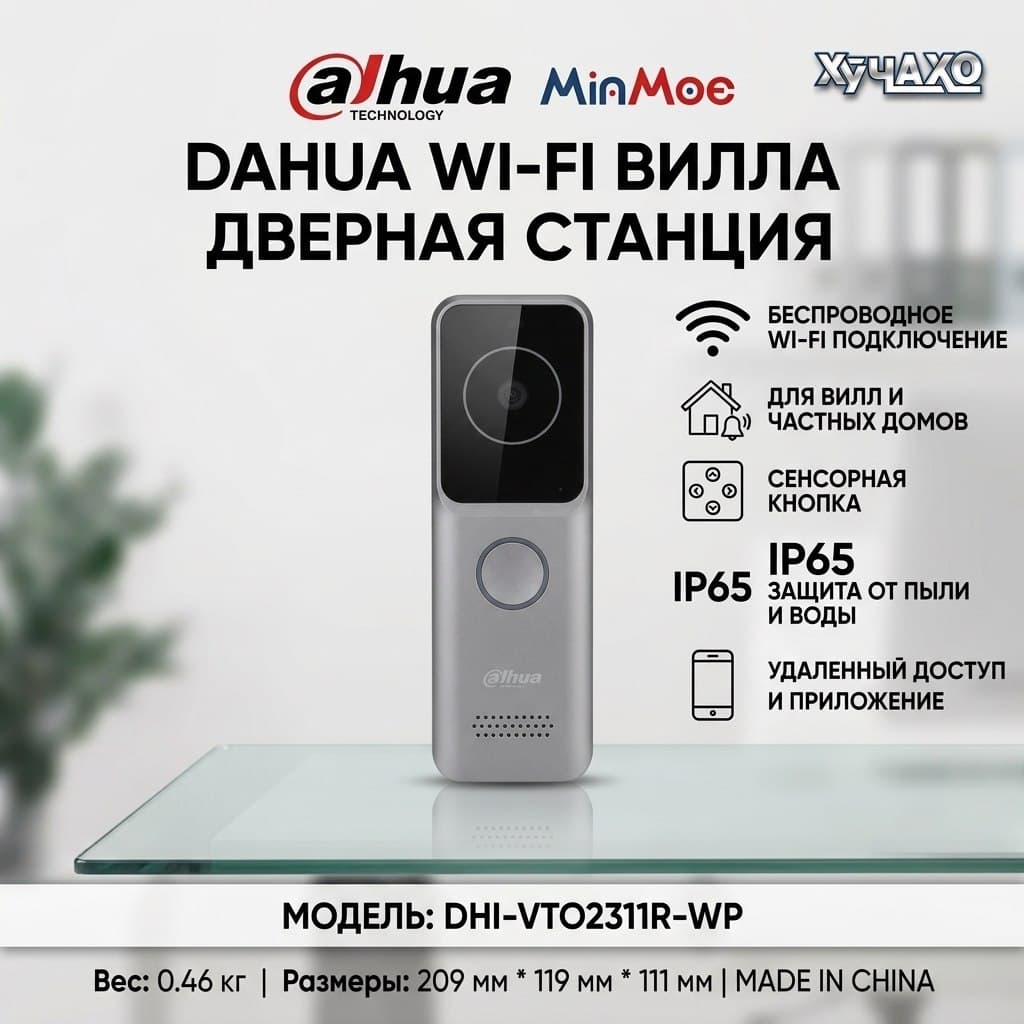 IP Домофон визивной панел DAHUA DHI-VTO2311R-WP
